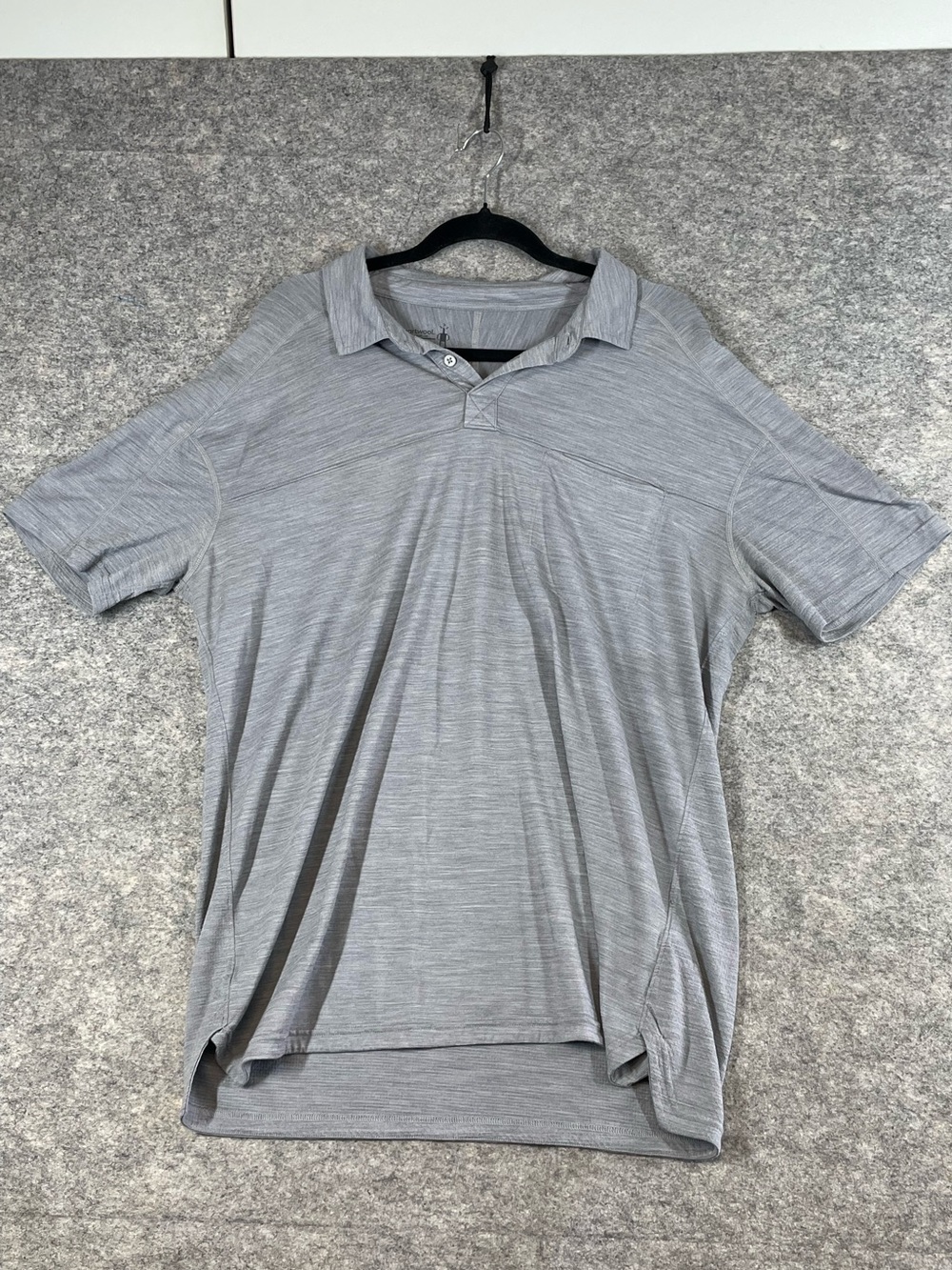 Smartwool Merino Wool 150 Polo Shirt Grey XL Performance Golf Outdoor Travel